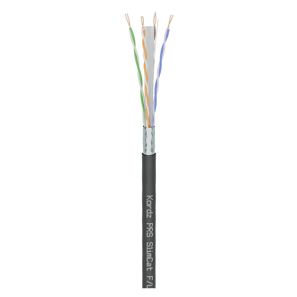 Kordz PRS SlimCat 305m CAT6A Slim Network Cable - Black(K34202-305M-BK) - 1