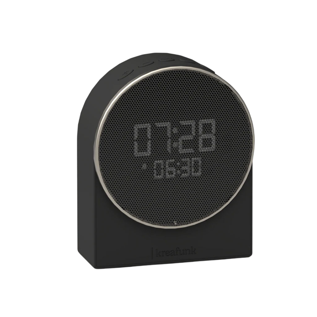 Kreafunk Ivy Alarm Clock w/ Bluetooth Speaker - Black(KFEW22) - 2