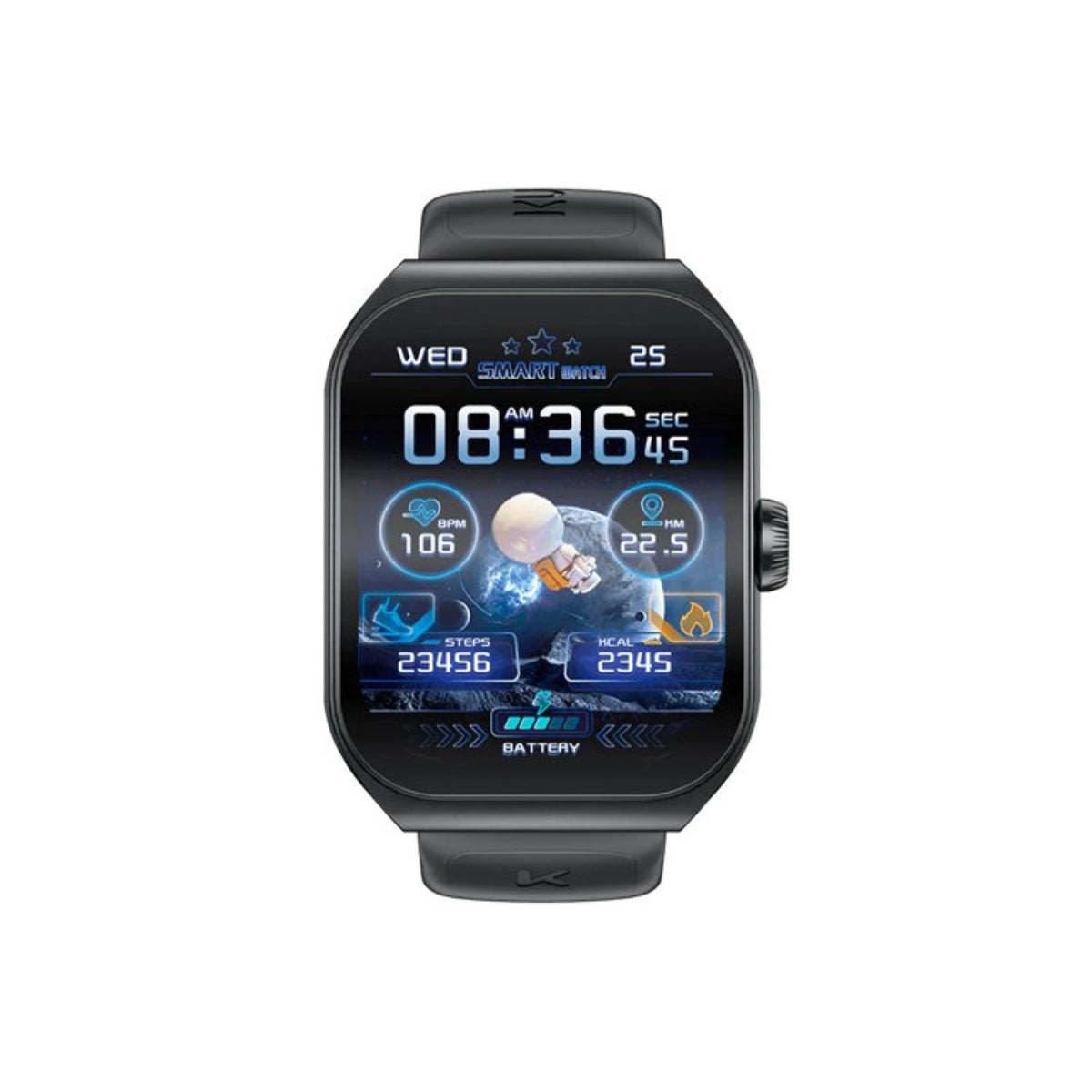 KUMI KU7 Smart Watch - Dark Grey(KUMI-KU7-GRY) - 2