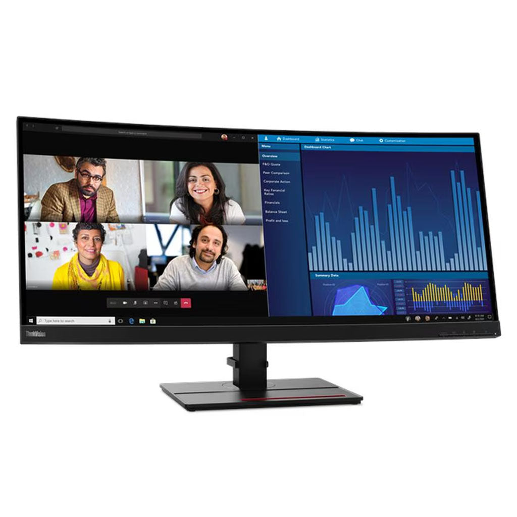 Lenovo ThinkVision P34w-20 34.14" WQHD Anti-Glare IPS Curved Business Monitor(63F2RAR3AU) - 2