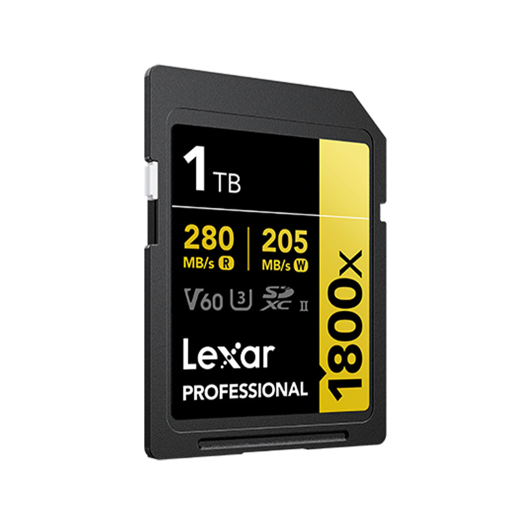 Lexar 1TB Professional GOLD 1800X SDXC UHS-II SD Card(LSD1800001T-BNNNG) - 2
