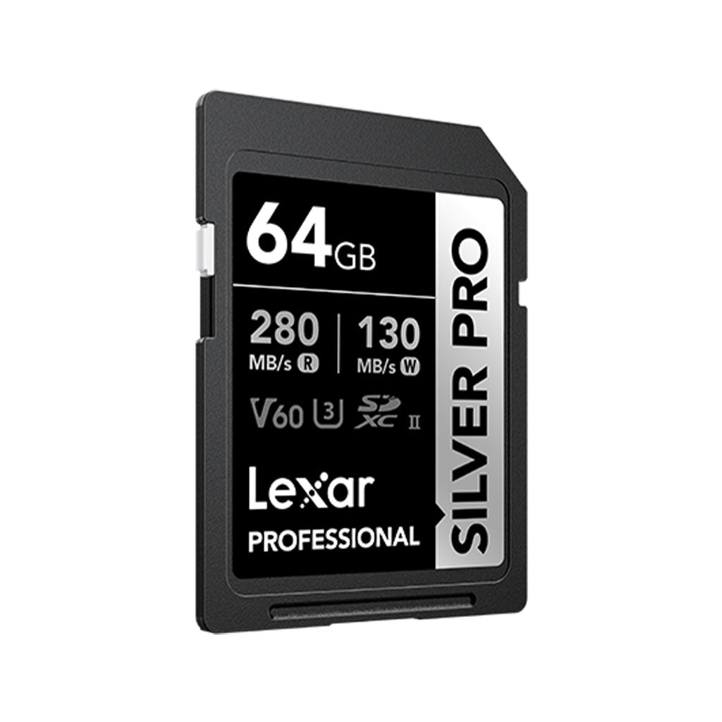 Lexar 64GB Professional SILVER PRO SDXC UHS-II Card(LSDSIPR064G-BNNNG) - 2