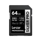 Lexar 64GB Professional SILVER PRO SDXC UHS-II Card(LSDSIPR064G-BNNNG) - 1