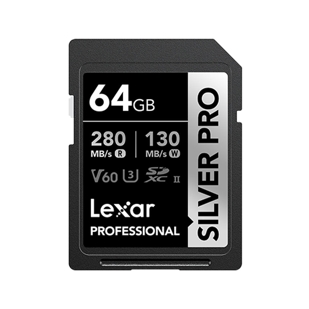 Lexar 64GB Professional SILVER PRO SDXC UHS-II Card(LSDSIPR064G-BNNNG) - 1