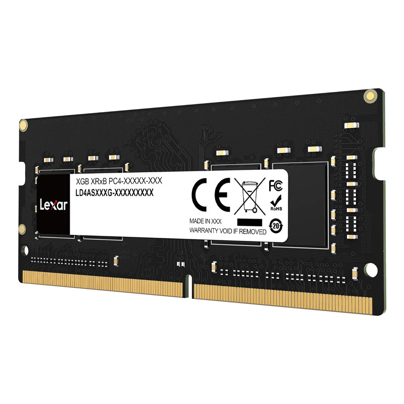 Lexar 8GB (1x 8GB) DDR4 3200MHz SODIMM Laptop Memory(LD4AS008G-B3200GSST) - 3