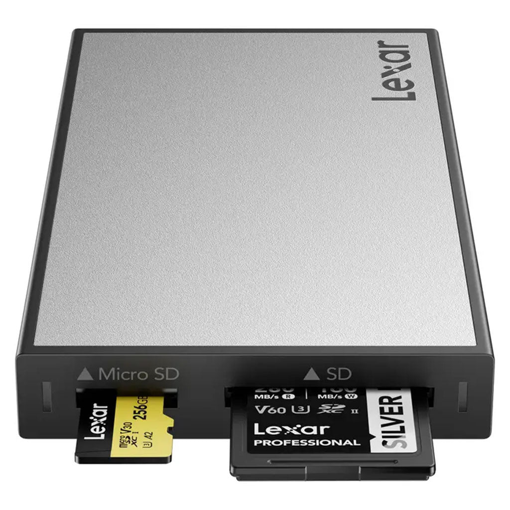 Lexar Professional Workflow USB 3.2 Gen2 Reader, support SD/MicroSD UHS-II(LPWF710N-4ANGL) - 2