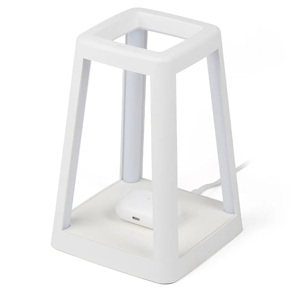Lexon Lantern Portable Lamp With Built-In Wireless Charger - White(LD-LH94W) - 3