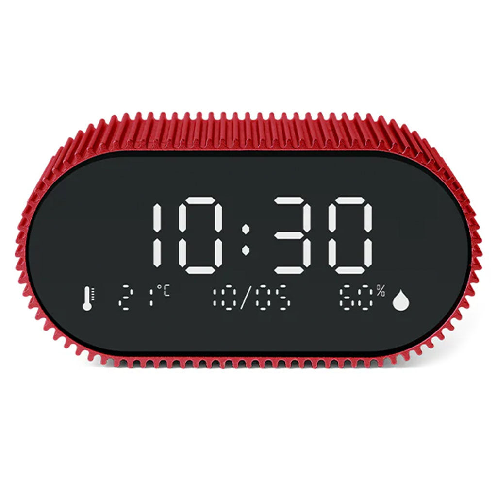 Lexon Ray Clock LCD Alarm Clock With Temperature / Humidity Display - Red(LD-LR155SR3) - 2