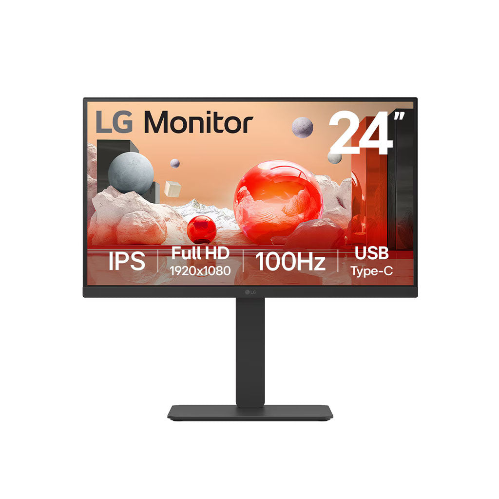 LG 24BA750-B 24" 100Hz Full HD IPS Business Monitor w/ 65W USB-C & LAN(24BA750-B) - 1