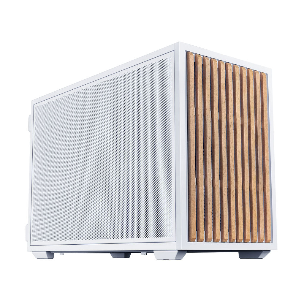 Lian Li B4 DAN Wood mATX Case - White(PC-B4W-WD) - 1