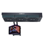 Lian Li Hydroshift II LCD Curved 360P28 360mm AIO Liquid CPU Cooler - Black(GHS2OLDC36PB) - 3