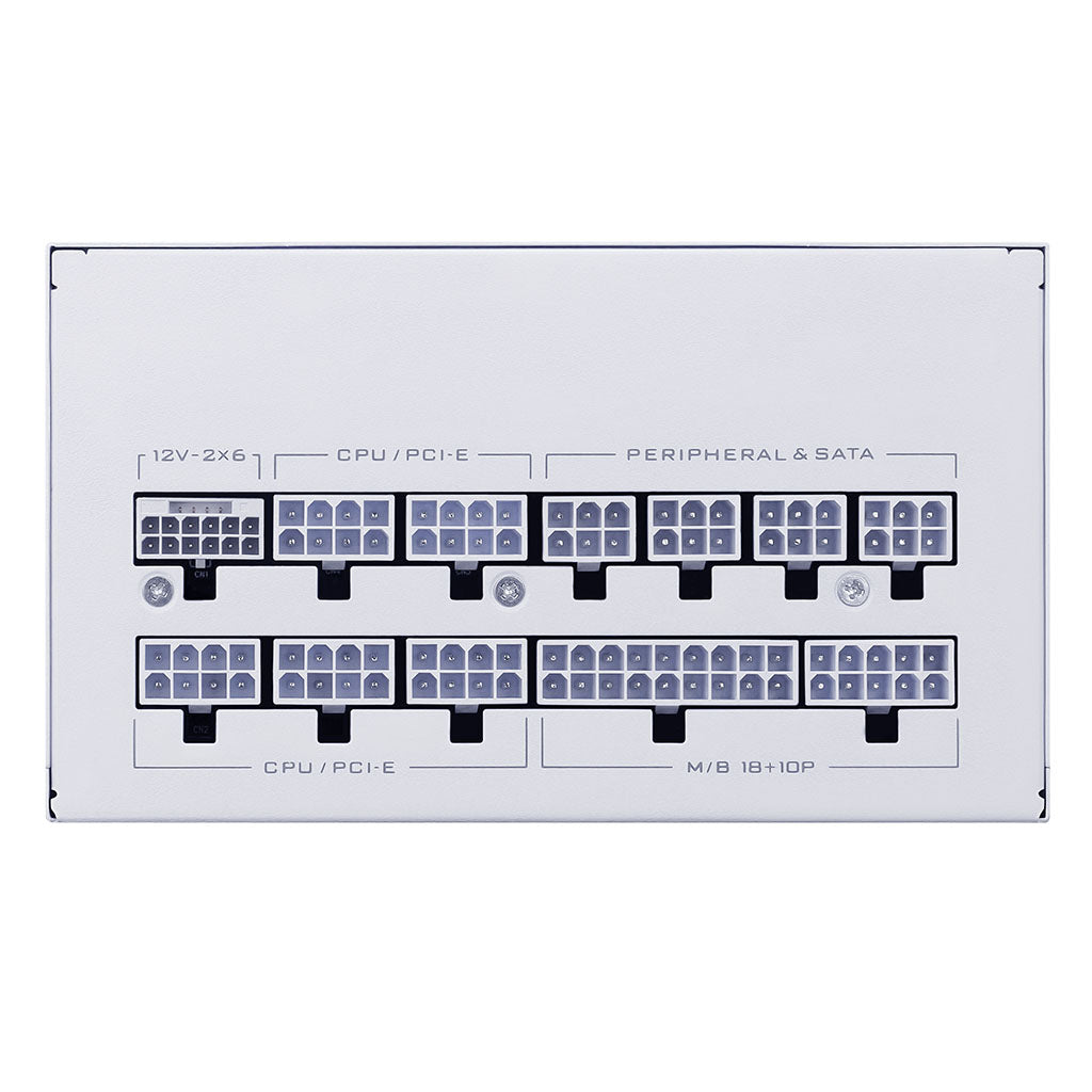 Lian Li SX Platinum 1000W 80 PLUS Platinum PCIe 5.1 ATX 3.1 Fully Modular Power Supply - White(SX1000P.W) - 3
