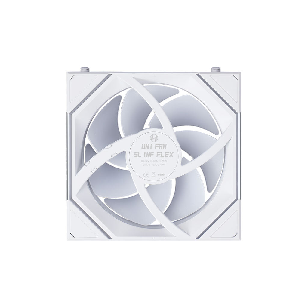 Lian Li UNI FAN SL Infinity Flex Wireless 120mm ARGB White Fan - Single Pack(12SLIN1F1W) - 5