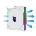 Lian Li UNI FAN TL120 LCD Wireless 120mm White Fan - 3 Pack(12TLLCD1W3W) - 4