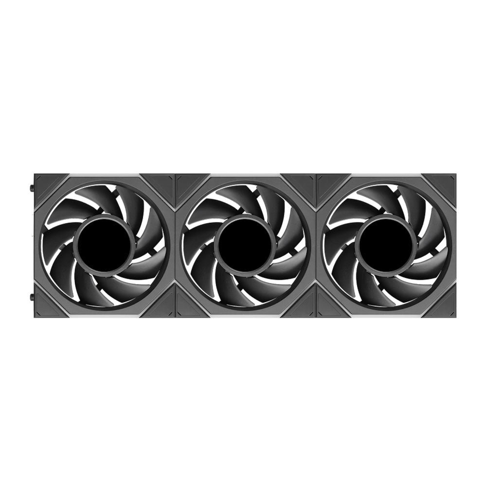 Lian Li UNI FAN TL LCD Flex Wireless 120mm ARGB Black Fan - 3 Pack(12TLLCD1F3B) - 3