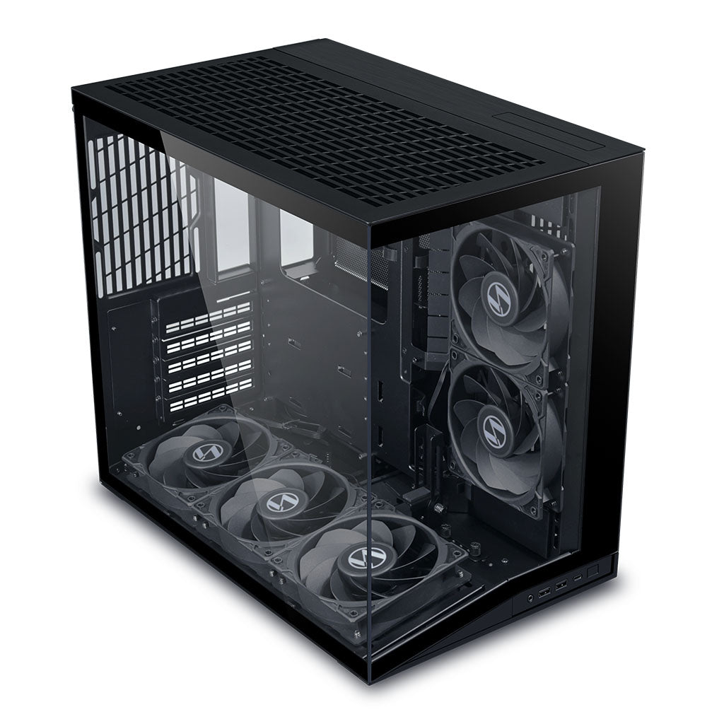 Lian-Li O11 DYNAMIC MINI V2 Flow PC Case - Black (5 fans included) thumbnail 4