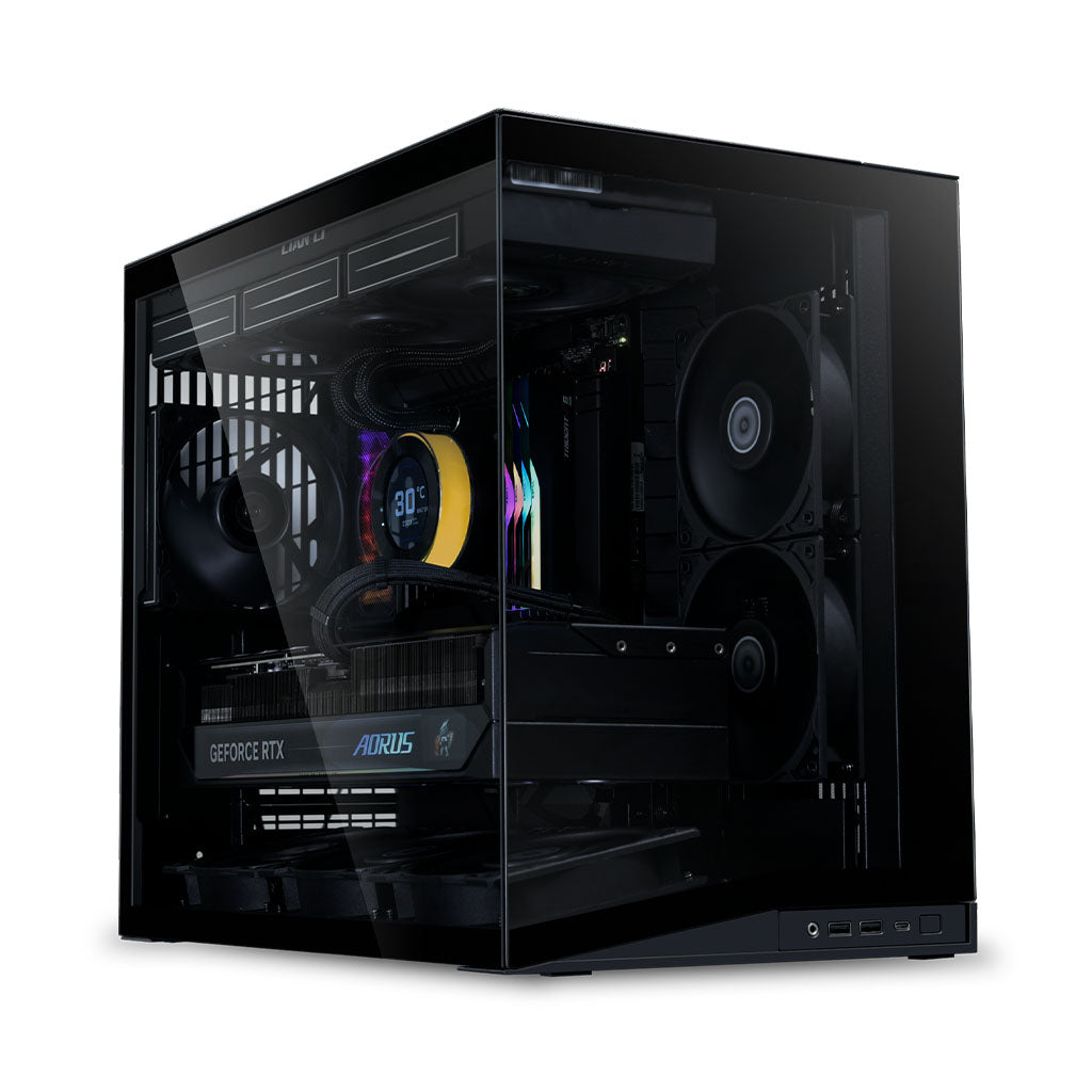 Lian-Li O11 DYNAMIC MINI V2 Flow PC Case - Black (5 fans included) thumbnail 5