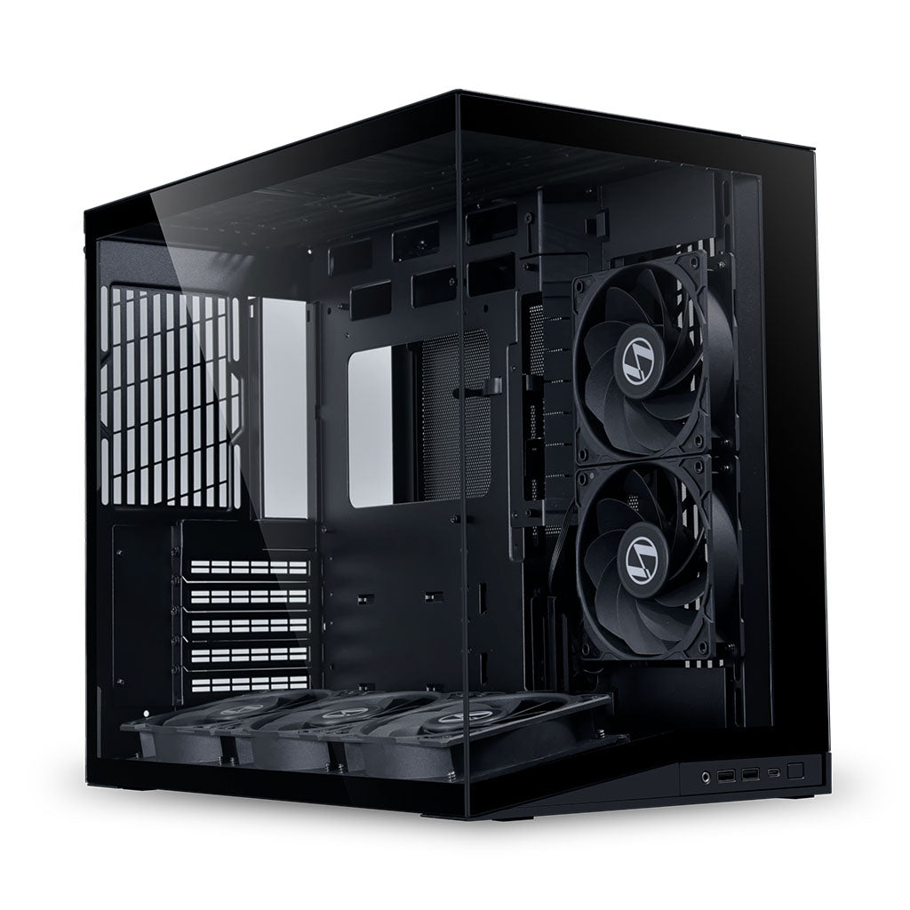 Lian-Li O11 DYNAMIC MINI V2 Flow PC Case - Black (5 fans included)