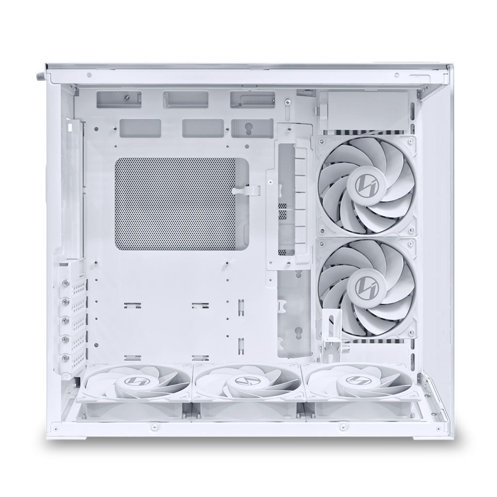 Lian-Li O11 DYNAMIC MINI V2 Flow PC Case - White (5 fans included) thumbnail 4