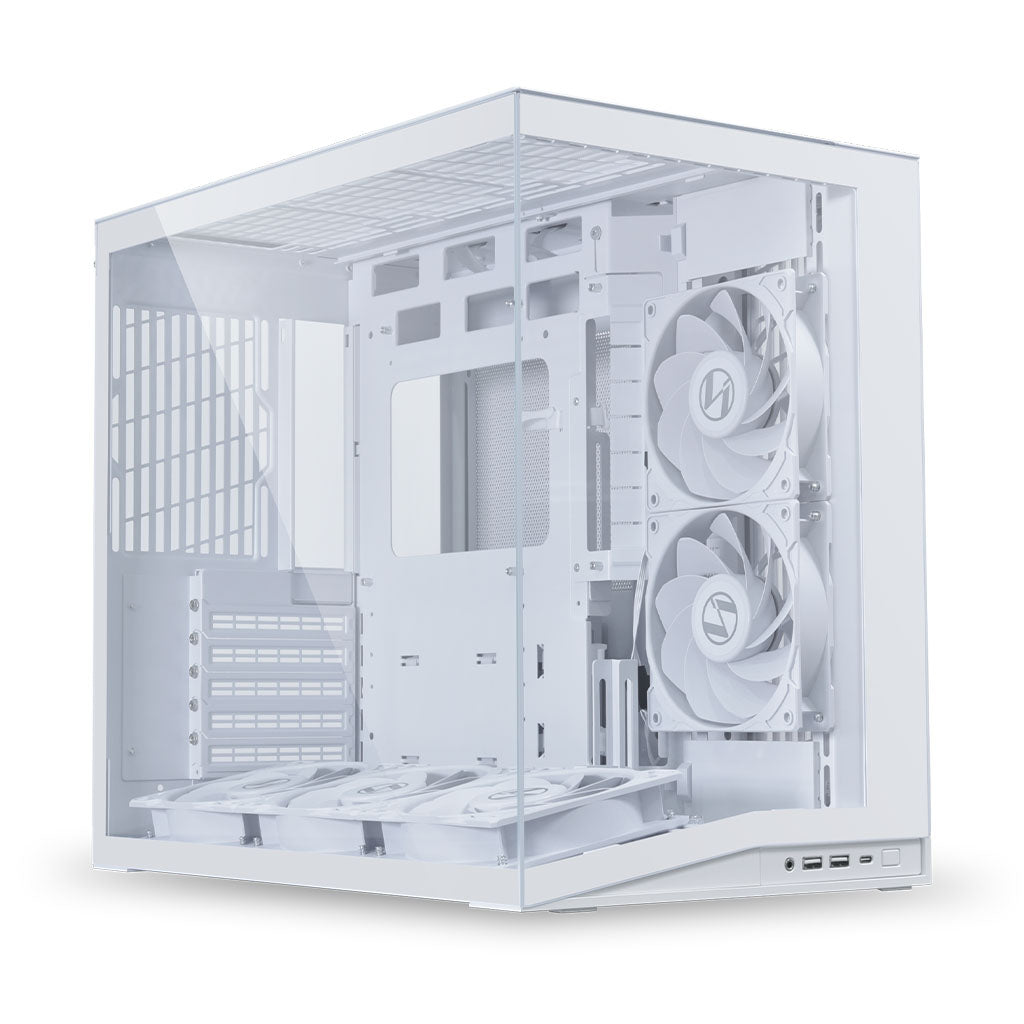 Lian-Li O11 DYNAMIC MINI V2 Flow PC Case - White (5 fans included)