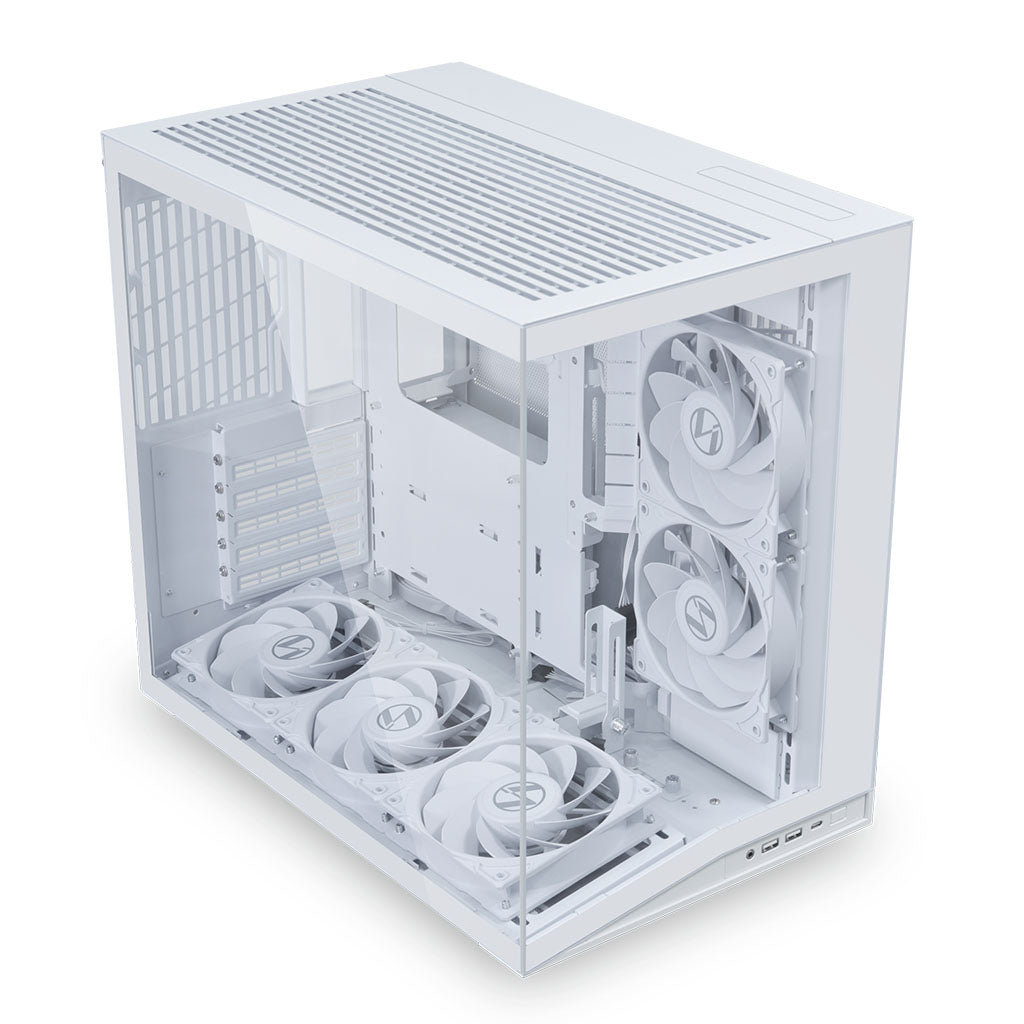 Lian-Li O11 DYNAMIC MINI V2 Flow PC Case - White (5 fans included) thumbnail 6