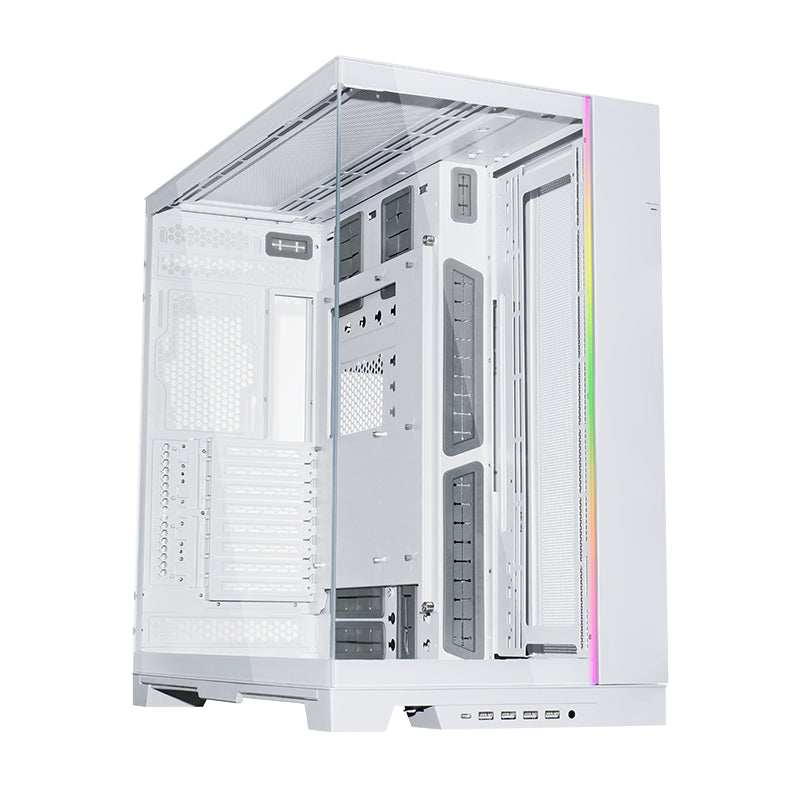 Lian-Li O11D EVO XL Tempered Glass RGB E-ATX Mid-Tower Case - White(PC-O11DEXL-W) - 1