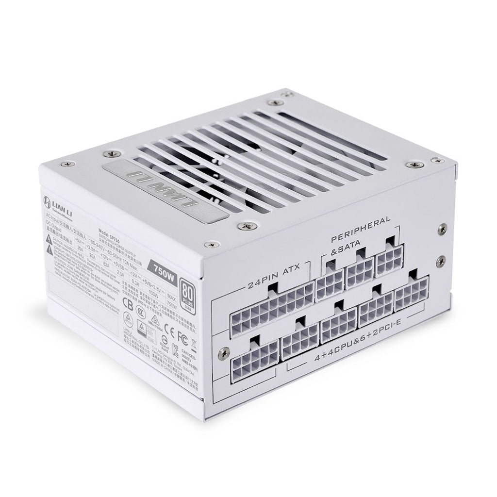 Lian-Li SP750 750W 80+ Gold Fully Modular SFX Power Supply - White(SP-750W) - 8