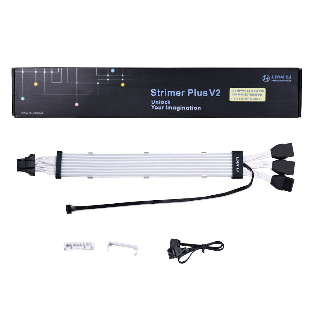 Lian-Li Strimer Plus V2 12VHPWR ARGB 3x 8-Pin Extension Cable(PW168-8PV2) - 9