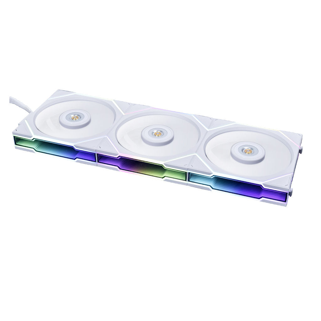 Lian-Li TL120-1B UNI FAN TL 120mm ARGB PWM White Case Fan - 3 Pack w/ Controller(12TL3W) - 2