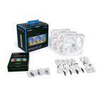 Lian-Li UNI FAN AL V2 120mm ARGB PWM Case Fan - 3 Pack with Controller - White(12ALV2-3W) - 8