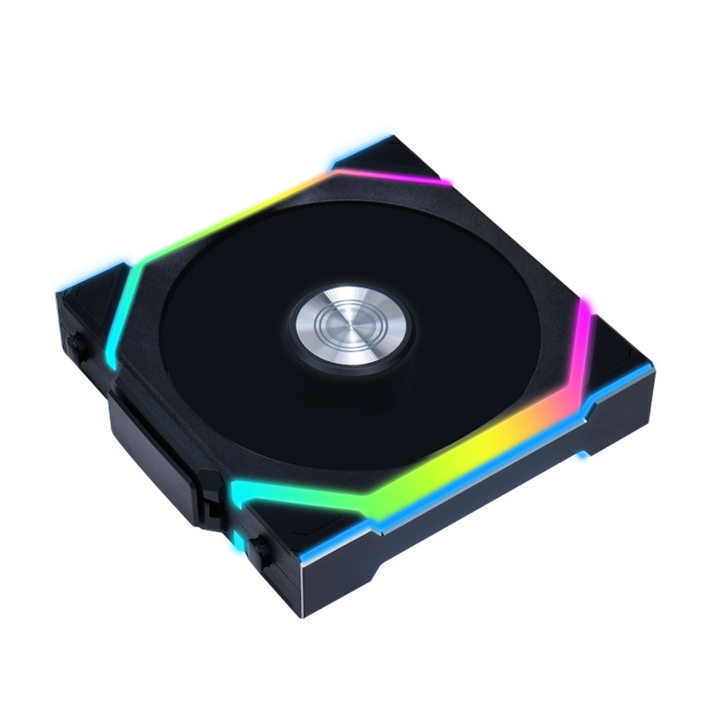 Lian-Li UNI FAN SL Wireless 120mm ARGB PWM Case Fan - Black(12SL1W1B) - 2
