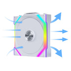 Lian-Li UNI FAN SL Wireless 120mm ARGB PWM Case Fan - White(12SL1W1W) - 4