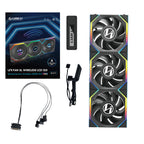 Lian-Li UNI FAN SL Wireless LCD 120mm ARGB PWM Case Fan - Black - 3 Pack(12SLLCD1W3B) - 9