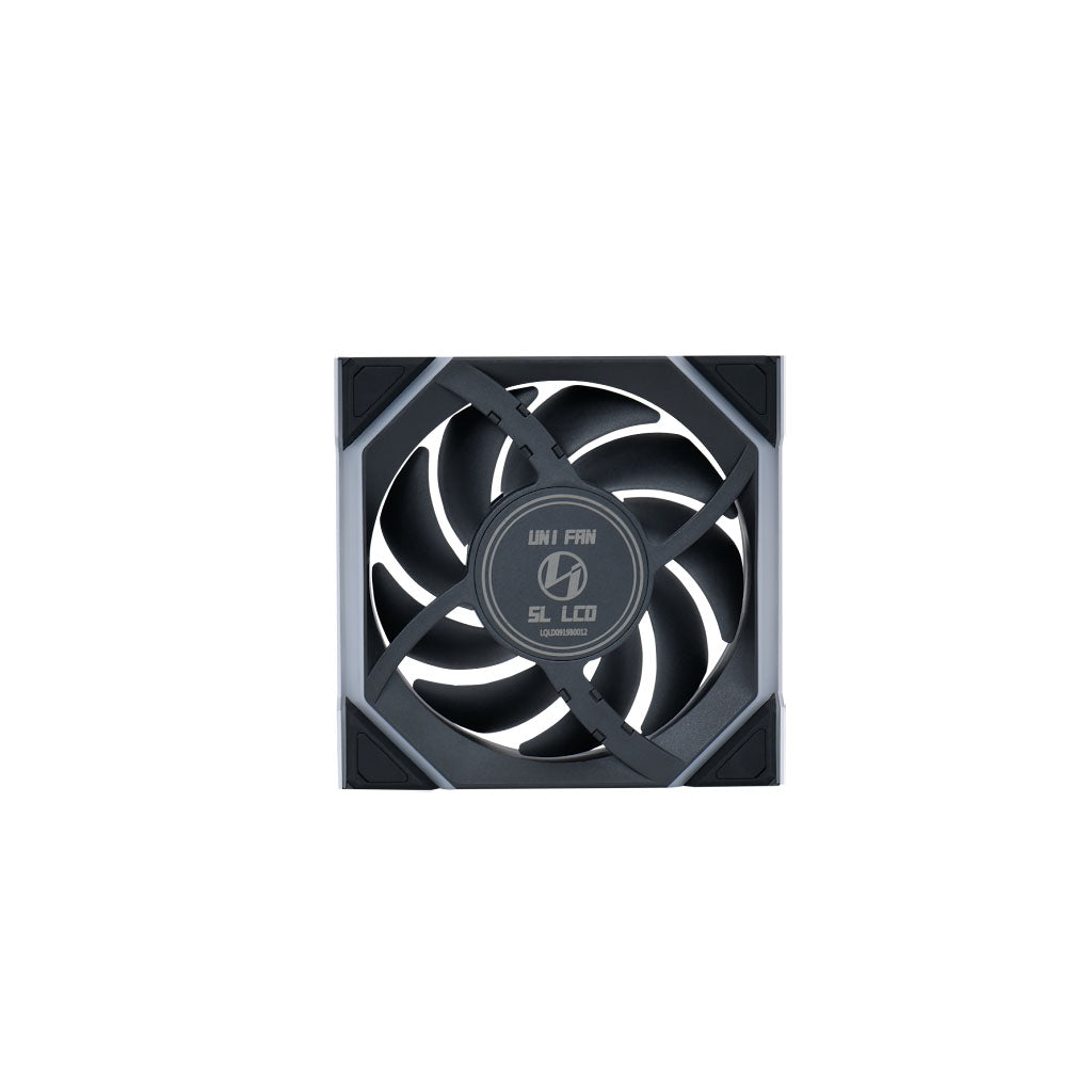 Lian-Li UNI FAN SL Wireless LCD Reverse 120 ARGB PWM Case Fan - Black - 3 Pack(12RSLLCD1W3B) - 4