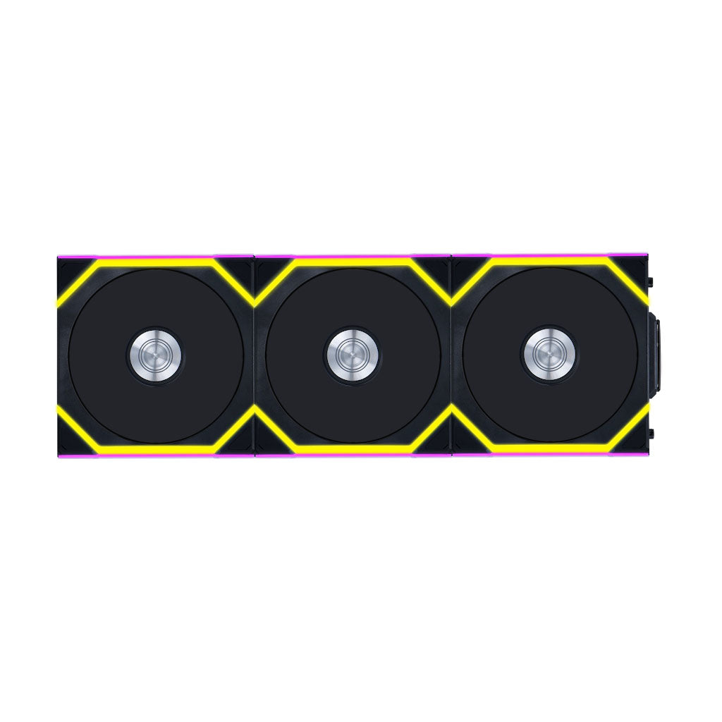 Lian-Li UNI FAN SL Wireless Reverse Blade 120mm ARGB PWM Case Fan - Black - 3 Pack(12RSL1W3B) - 1