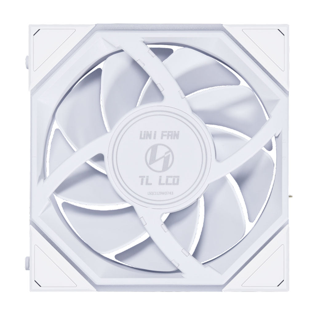 Lian-Li UNI FAN TL LCD Screen 120mm ARGB PWM Case Fan - 3 Pack w/ Controller(12TLLCD3W) - 3