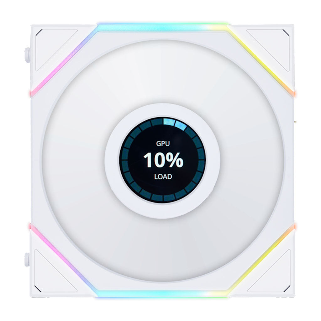 Lian-Li UNI FAN TL LCD Screen 120mm ARGB PWM Case Fan - 3 Pack w/ Controller(12TLLCD3W) - 4