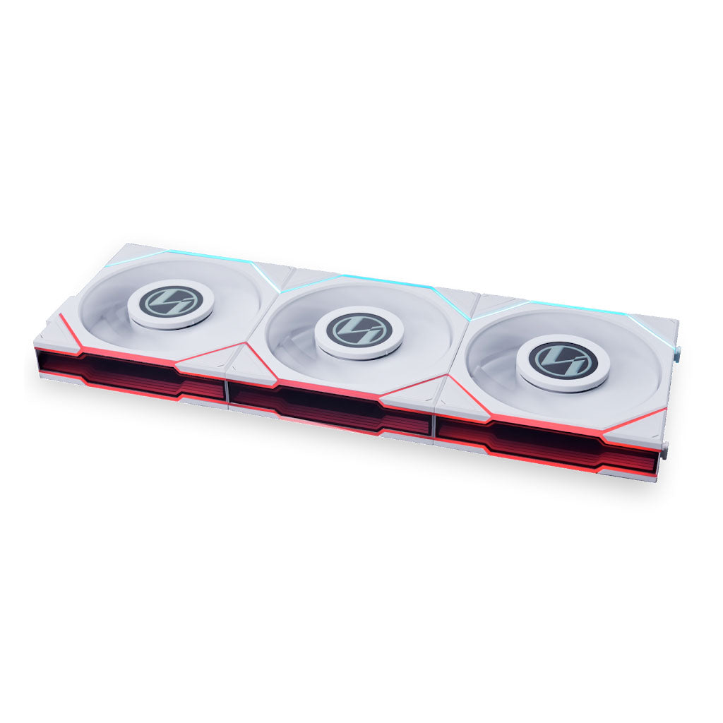 Lian-Li UNI FAN TL LCD Screen 120mm ARGB PWM Case Fan - 3 Pack w/ Controller(12TLLCD3W) - 1