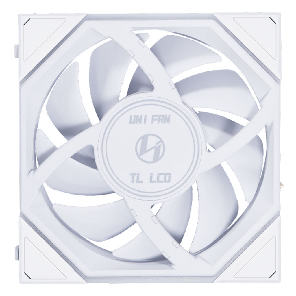 Lian-Li UNI FAN TL LCD Screen 120mm Reverse Blade ARGB PWM Case Fan - White(12RTLLCD1W) - 2