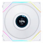 Lian-Li UNI FAN TL LCD Screen 120mm Reverse Blade ARGB PWM Case Fan - White(12RTLLCD1W) - 3