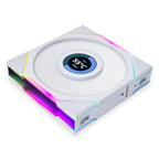 Lian-Li UNI FAN TL LCD Screen 120mm Reverse Blade ARGB PWM Case Fan - White(12RTLLCD1W) - 6