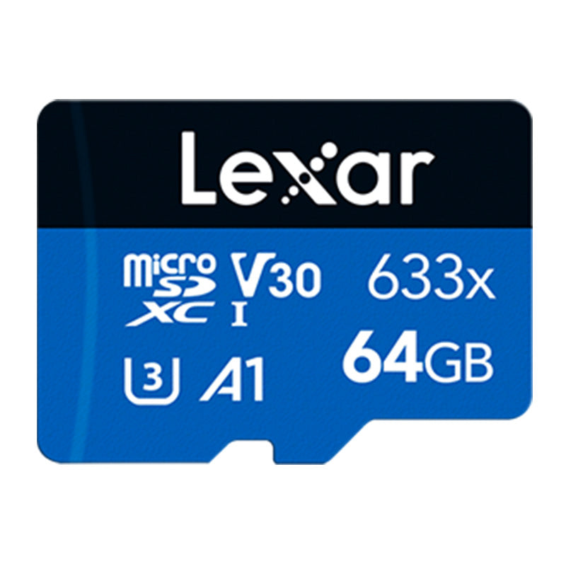 Lexar 64GB High-Performance 633x MicroSDHC/SDXC UHS-I Blue Memory Card - 100MB/s(LMS0633064G-BNNNG) - 1
