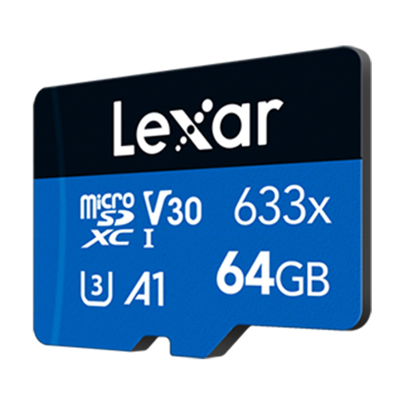 Lexar 64GB High-Performance 633x MicroSDHC/SDXC UHS-I Blue Memory Card - 100MB/s(LMS0633064G-BNNNG) - 2