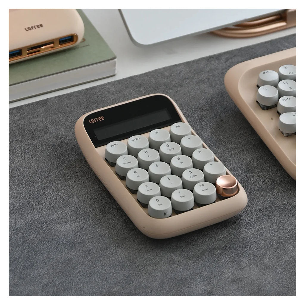 Lofree Milk Tea Dual-Mode Wireless Numpad - Gateron Blue(KBLFEH113MT) - 3