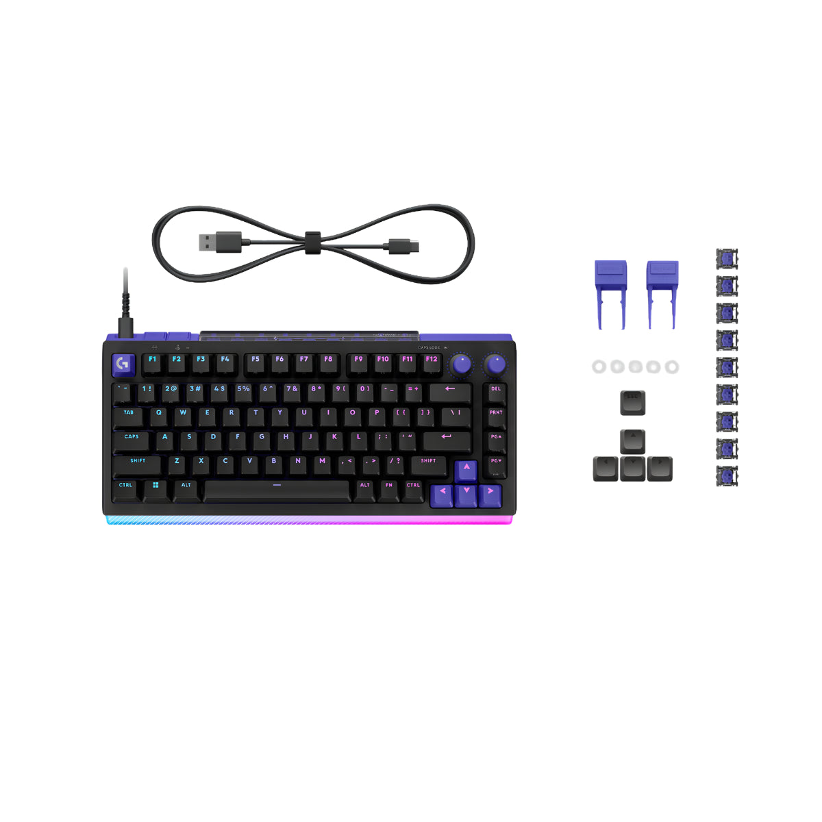 Logitech G512X 75 TMR Analog/Mechanical Gaming Keyboard - Black(920-013942) - 6