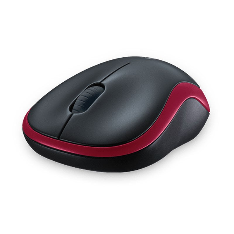 Logitech M185 Wireless Mouse - Red(910-002503) - 2