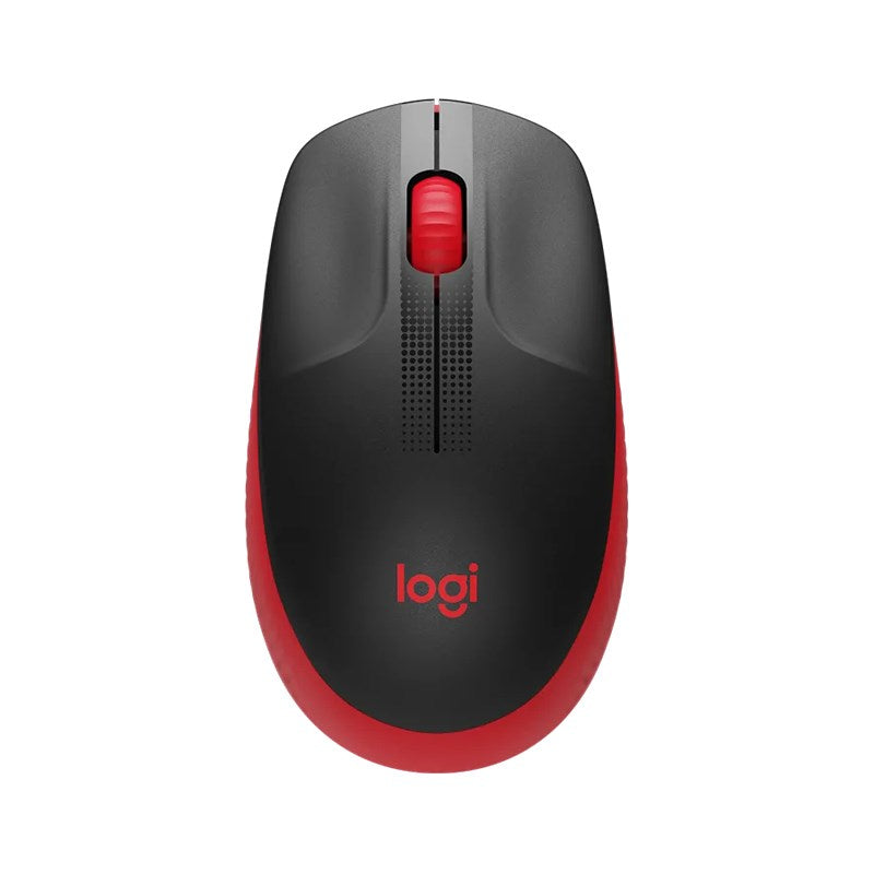 Logitech M190 Full-Size Wireless Mouse - Red(910-005915) - 1
