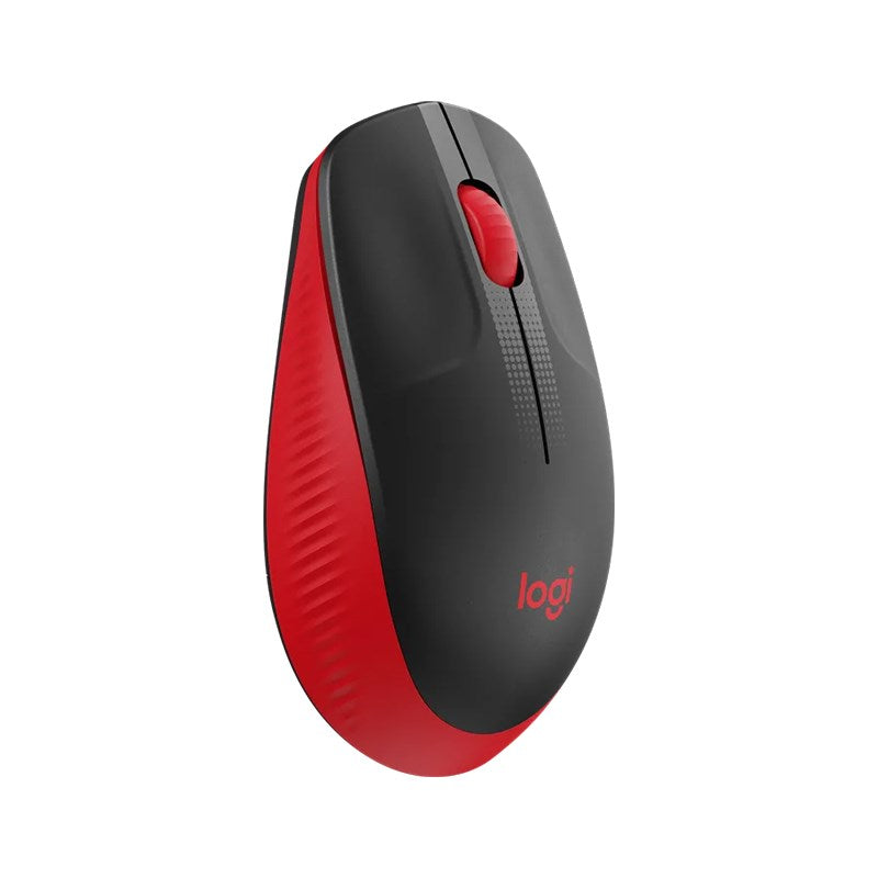 Logitech M190 Full-Size Wireless Mouse - Red(910-005915) - 2