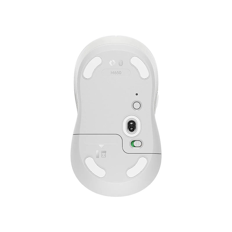 Logitech M650 Medium Wireless Mouse - Off White(910-006264) - 2