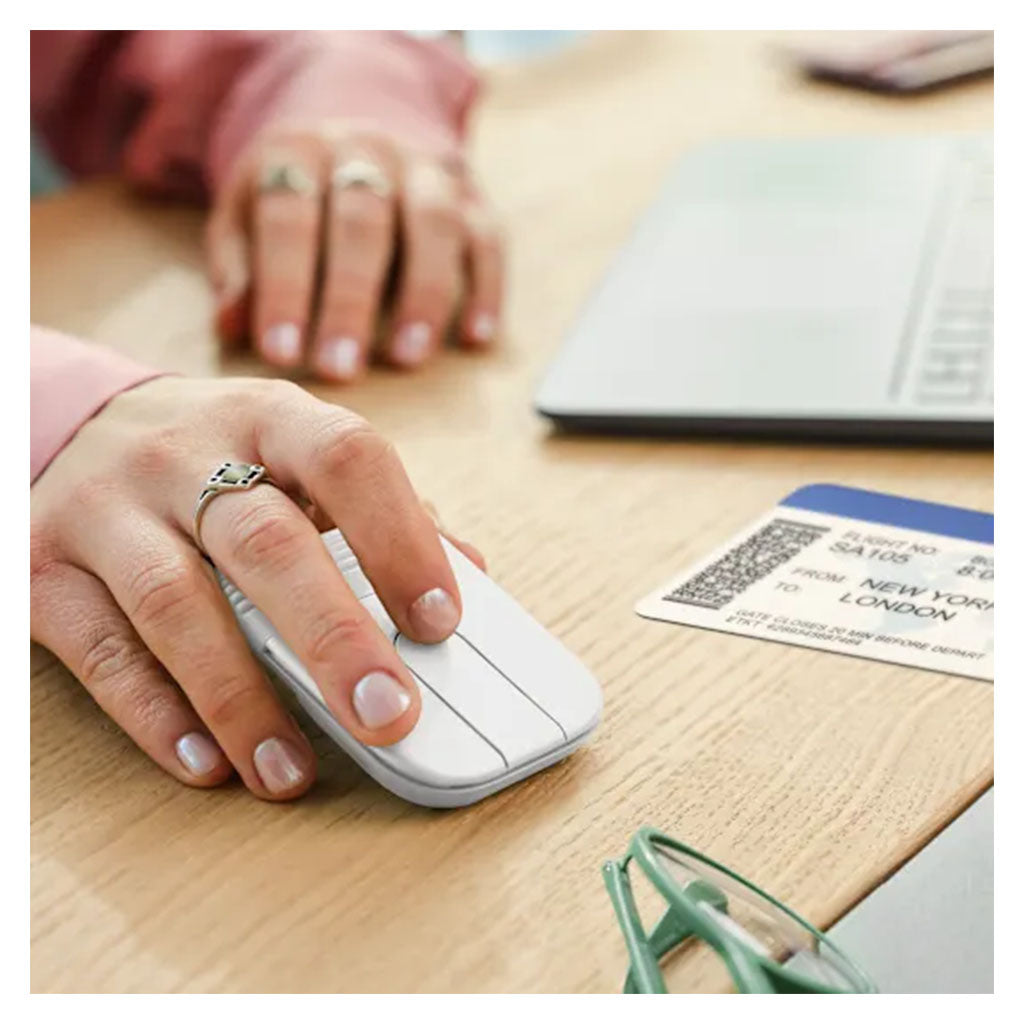 Logitech Mobi Fold Ultra-Portable Wireless Mouse - Off White(910-007632) - 4